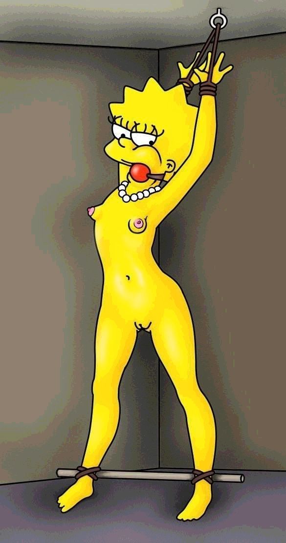 Gagged and Bound, Lisa Simpson’s Solo Ball Gag Bound Wrists Porn