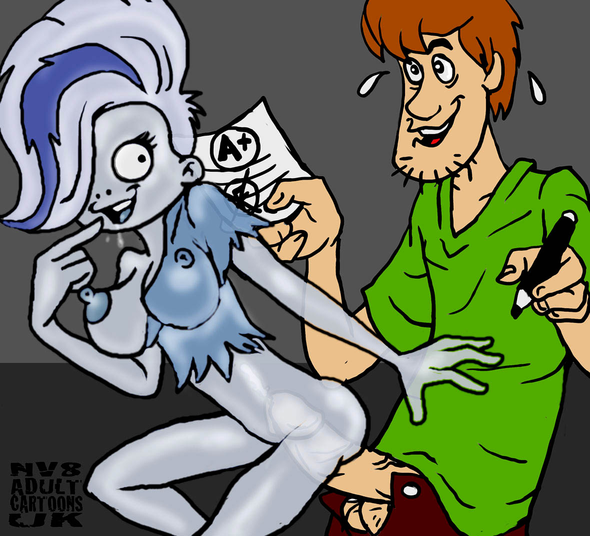 Girl’s Ghostly Secret: Scooby-Doo’s Monstrous Hentai Adventure!