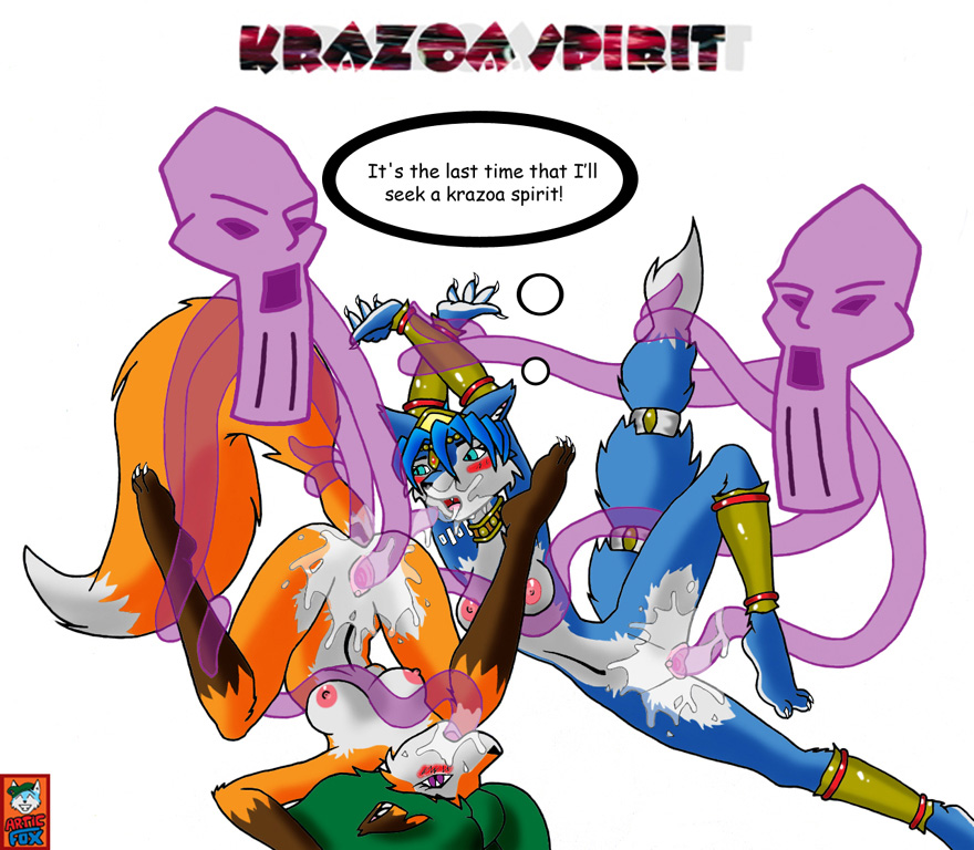 Furry Artic Fox Krazoa’s Interspecies Orgies!