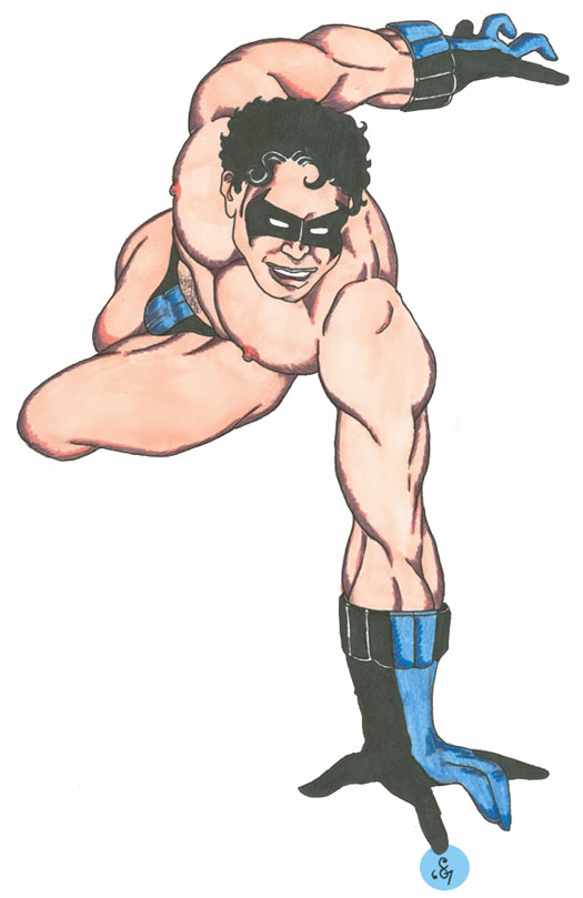 Black Art Boy – Nightwing’s Signature Hentai Porn Image