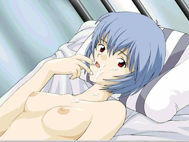 Blue Bedroom Honey – Rei Ayanami’s Short Hair Breasts and Cumshot