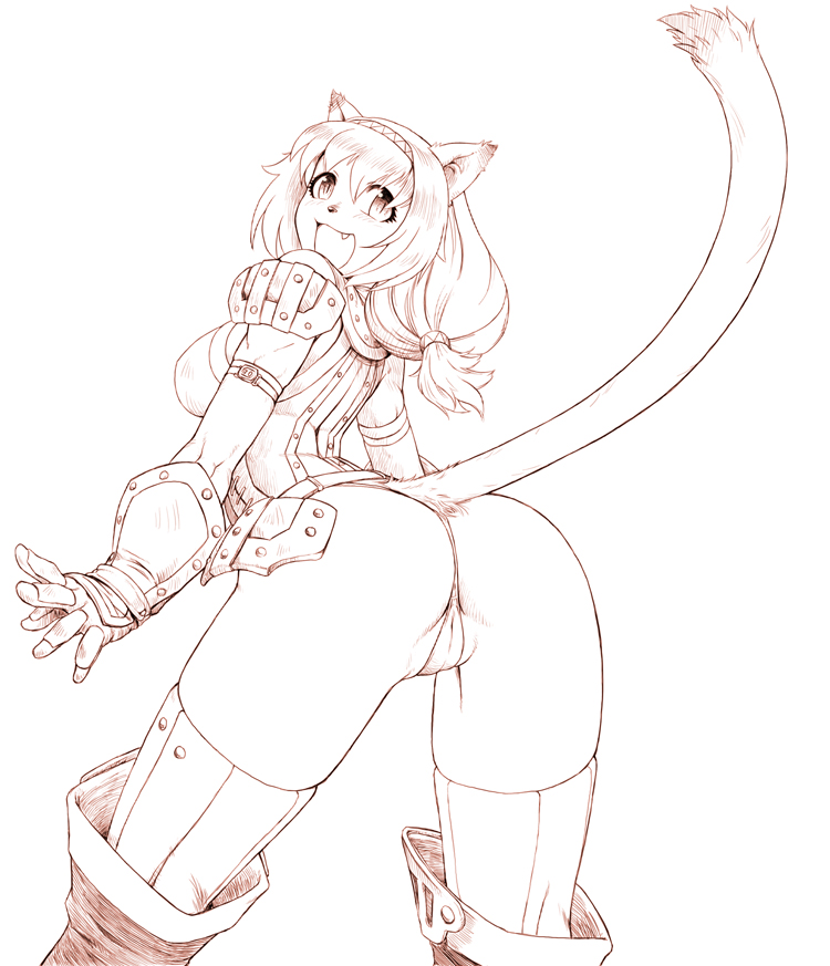 Mithra’s Tail-Tied Thigh Highs in Final Fantasy Xi.