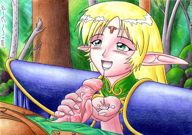 Green-Eyed Elven Princess’s Solo Hentai Adventure