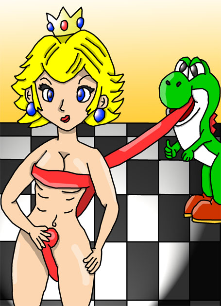 Artistic Painting: Princess Peach’s Piercing Pleasure