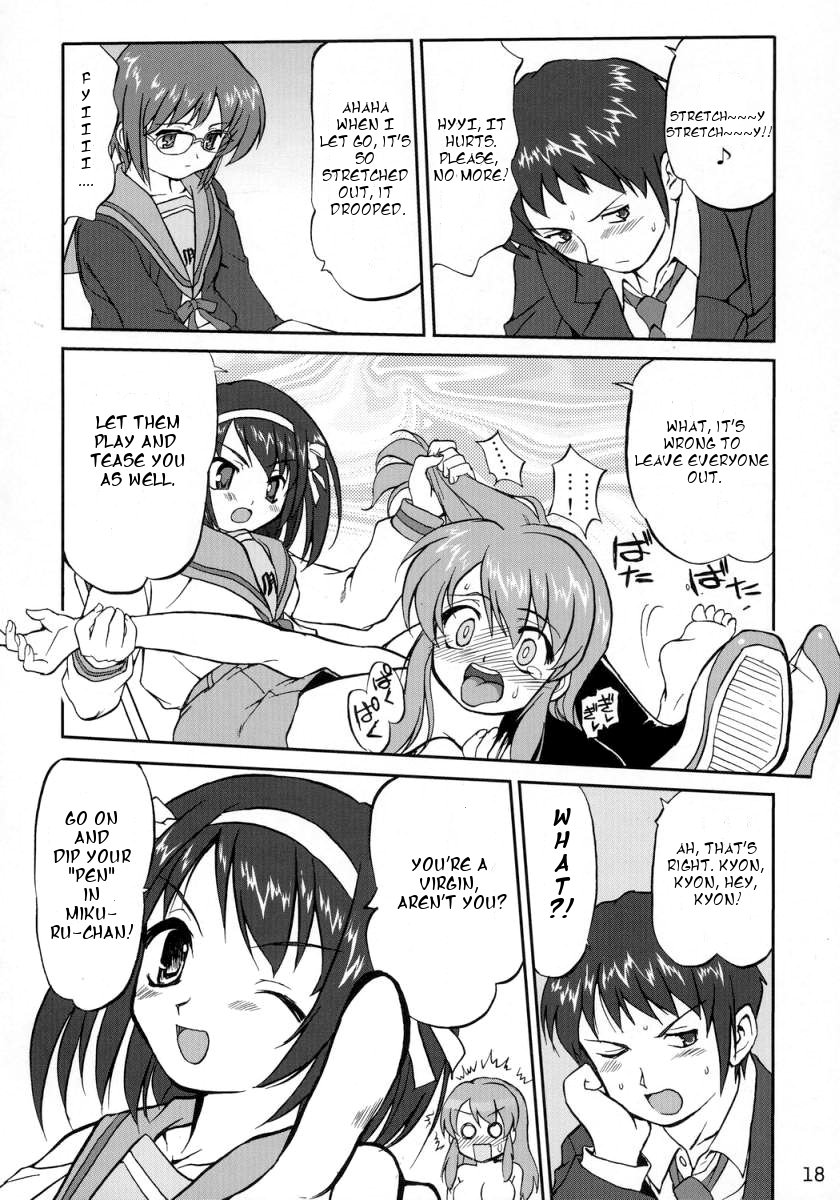 Mikuru’s Erotic Comic – Kyon, Nagato and Yuki’s Seductive Night with the Suzumiya Sisters from The Disappearance of Haruhi Suzumiya