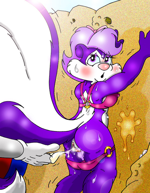 Fifi’s Purple Furry Adventure with Tiny Toons Skunk