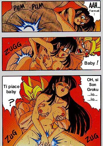 Biceps Bodybuilder’s Breast Grab: Super Saiyan Muscle Pecs Penetrate Vaginally in Reverse Cowgirl Position with Dragon Ball Z Comic Chichi!