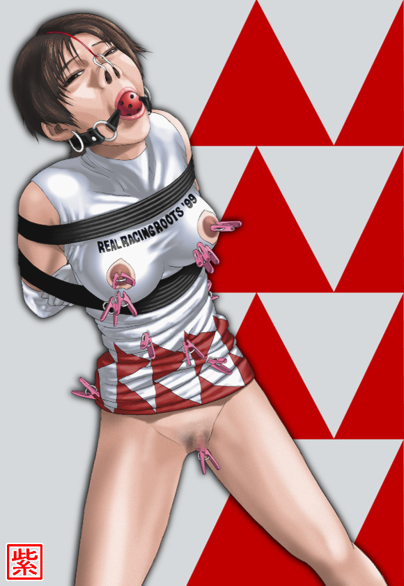 Knotted Nipples – Ridge Racer Tag Me With Kotoe Reiko Nagase’s Hoop Earrings