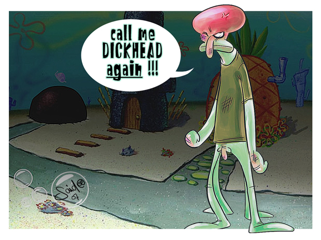 Octo-Satisfaction: SpongeBob’s Tentacle Troubles with Squidward.