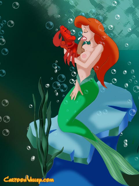 Ariel’s Breasts: The Little Mermaid Gets Crabby With Sebastian’s Cum!