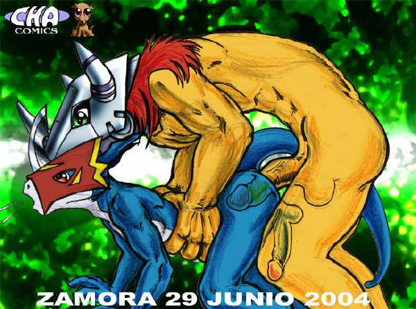 Buggery with Digimon FlameDramon – Male Only Multiple Males