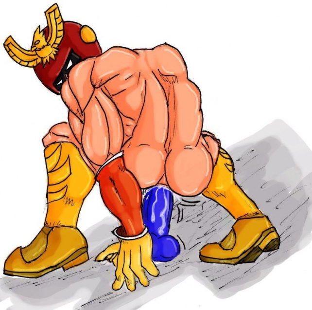 Captain Falcon’s Anal Invasion – Gloved and Helmeted Muscle Men in Motion.