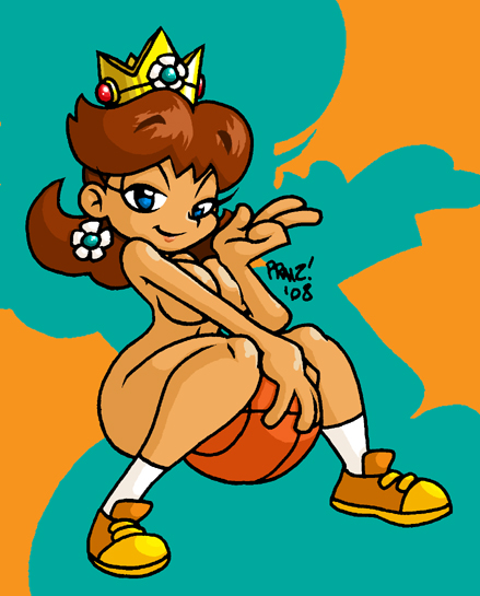 Thick Thighs Princess Daisy: Nude Cover Shooting Hoops