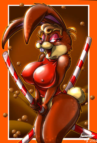 Bisexuality Breaks Rules – The NESQUIK Rabbit’s Red Shirt Reveals Visible Nipples in ‘2003 Rule 63 Hentai Porn’