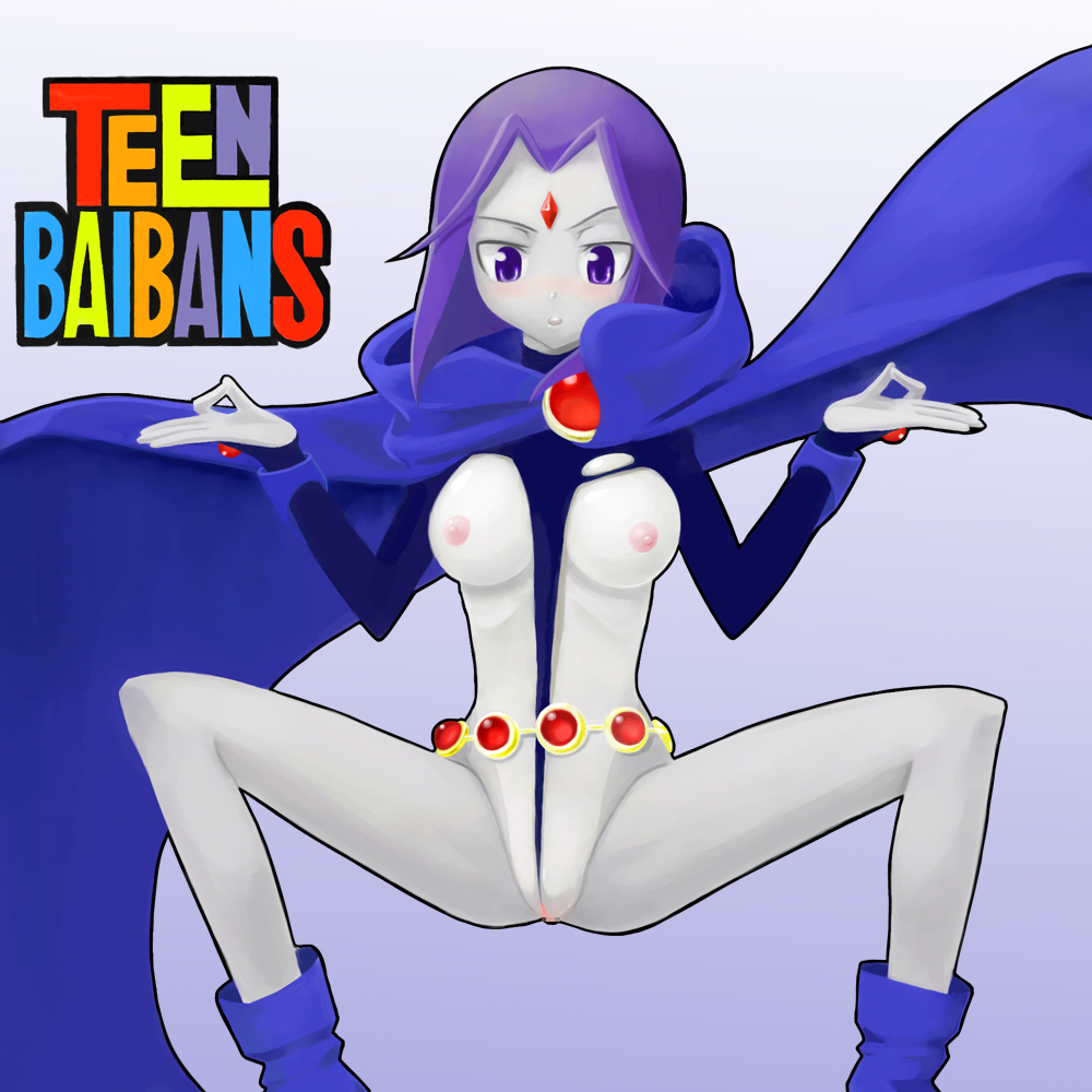 Straight-haired Raven’s Artistic Request – Teen Titans Hentai