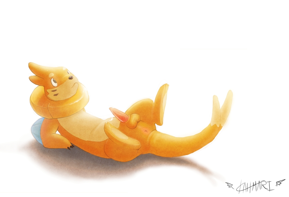 Pokémon Buizel’s Cum Feral Fur Lying Male Solo Porn Image