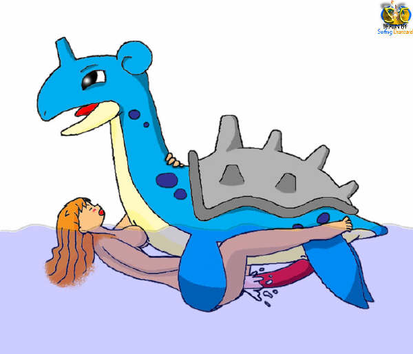 Feral Desires: Lapras Cums on Kasumi’s Human Penis in Nintendo Porn