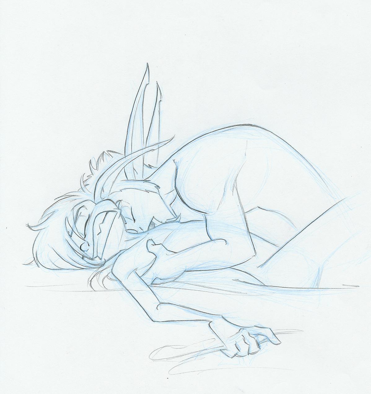 Closed-Eyed Tongues between Daxter and Jak in Yaoi Traditional Media Porn Image