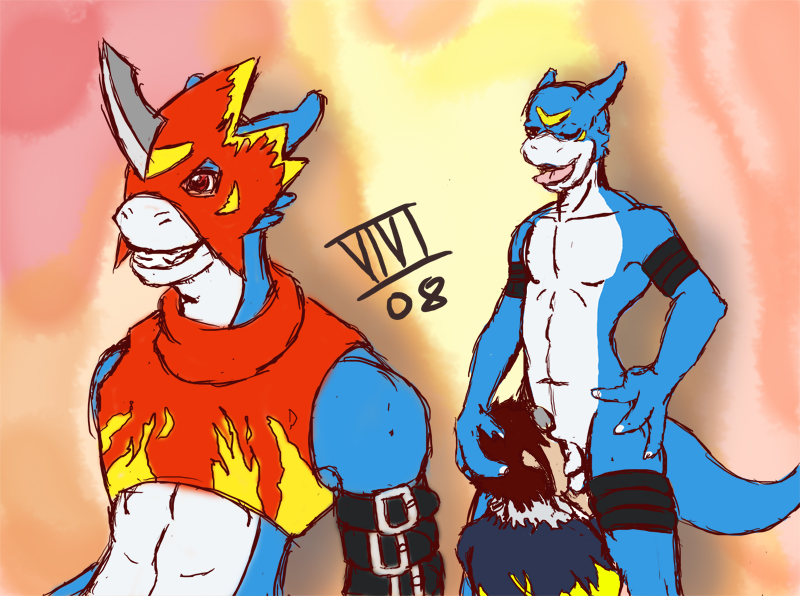 Flame and Desire – Daisuke’s Hentai Encounter with Male-Only Digimon!