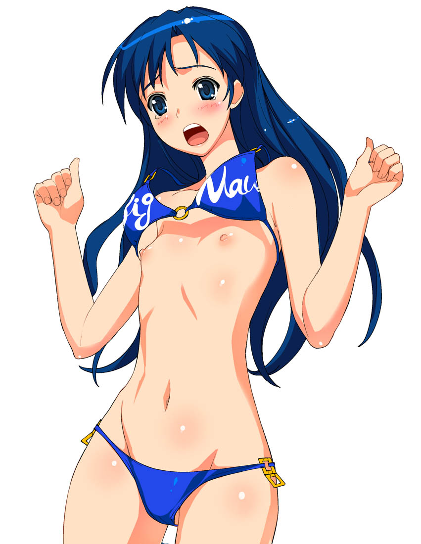 Blue Bikini Malfunction – Chihaya Kisaragi’s Wardrobe Crisis