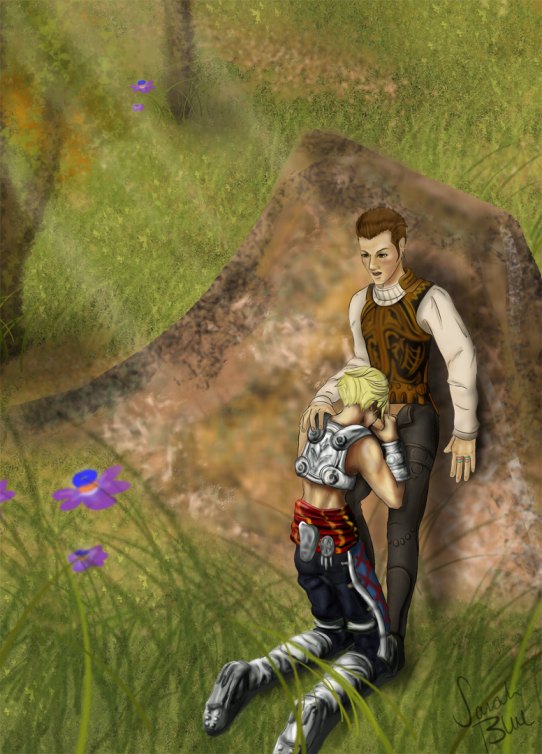 Balthier’s Blue Bounty with Vaan in Final Fantasy XII.