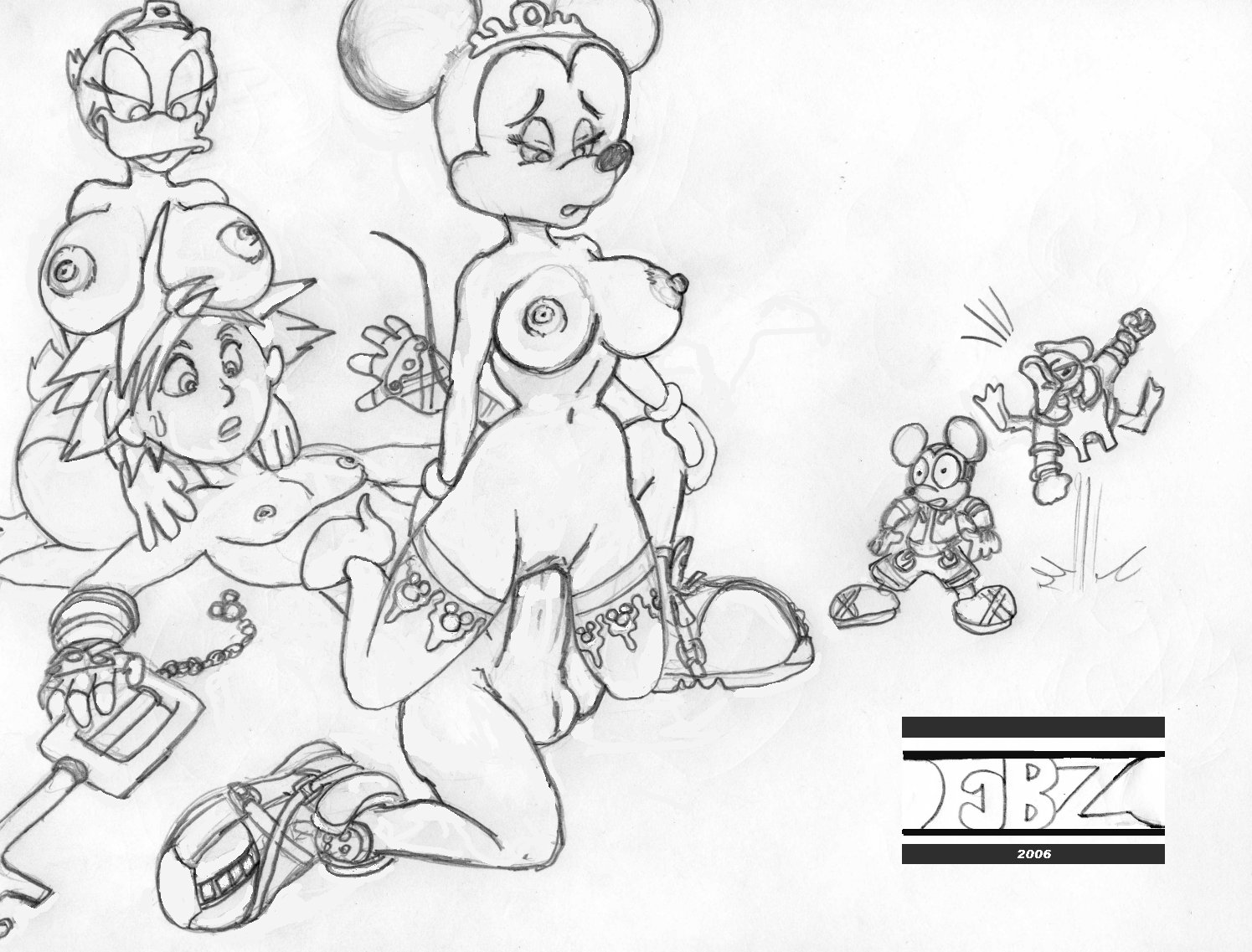 Donald Duck’s Furry Affair with Mickey Mouse and Friends in the Kingdom of Hearts