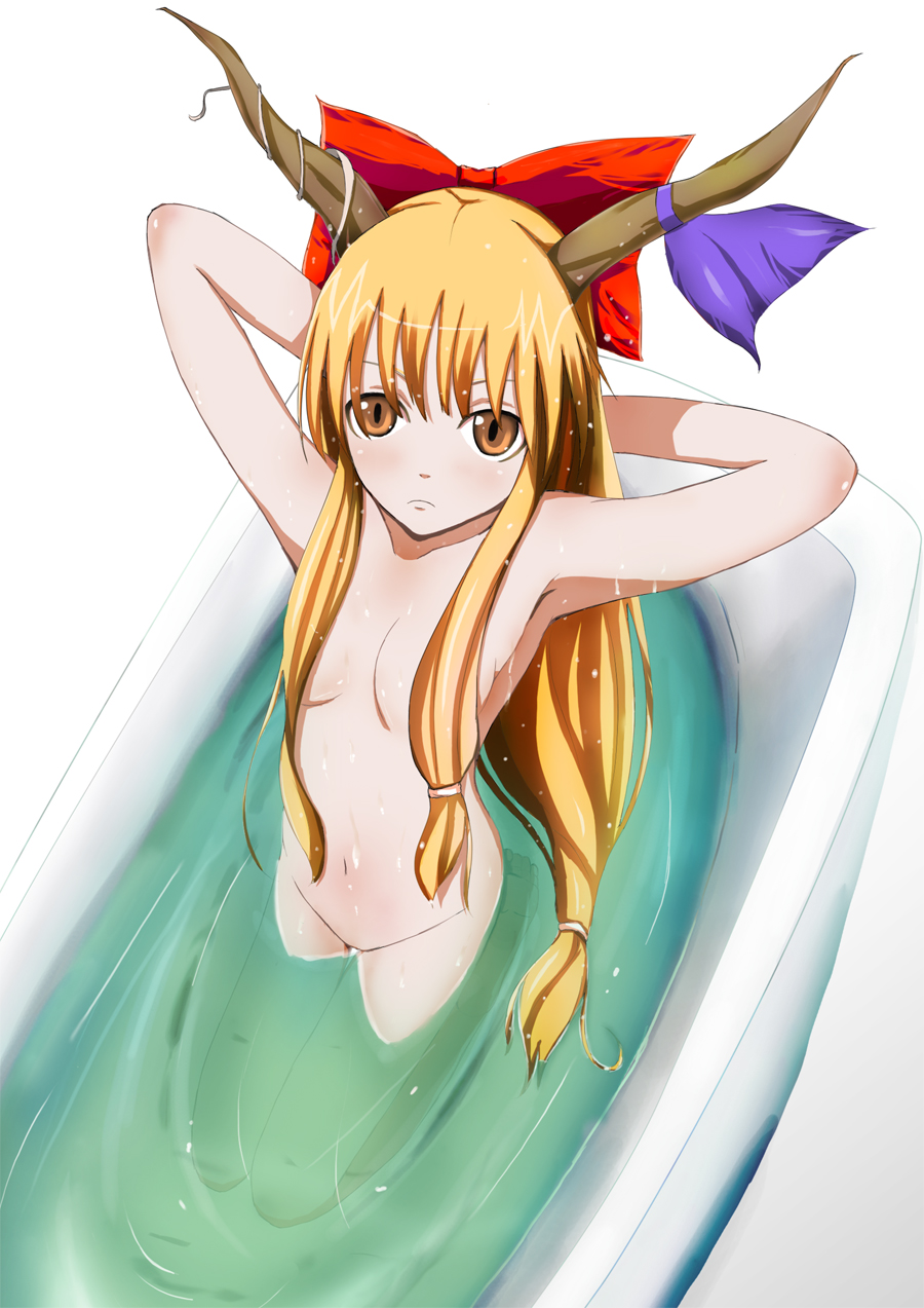 Brunette Beauty’s Bath Time Bliss with Suika and Ibuki