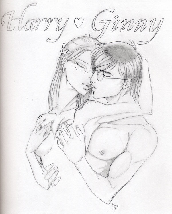 Harry Potter’s Breast-Grabbing Adventure with Ginny Weasley in Monochrome