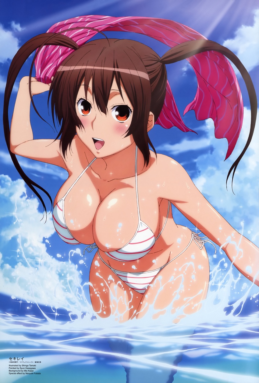 Beach Babe’s Smile: Tamaki’s Musubi Points at You!