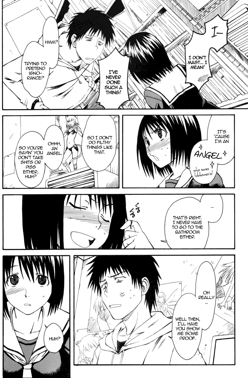 Blushing Black Hair Sailor! Embarrassing Manga Page with Tag Me.