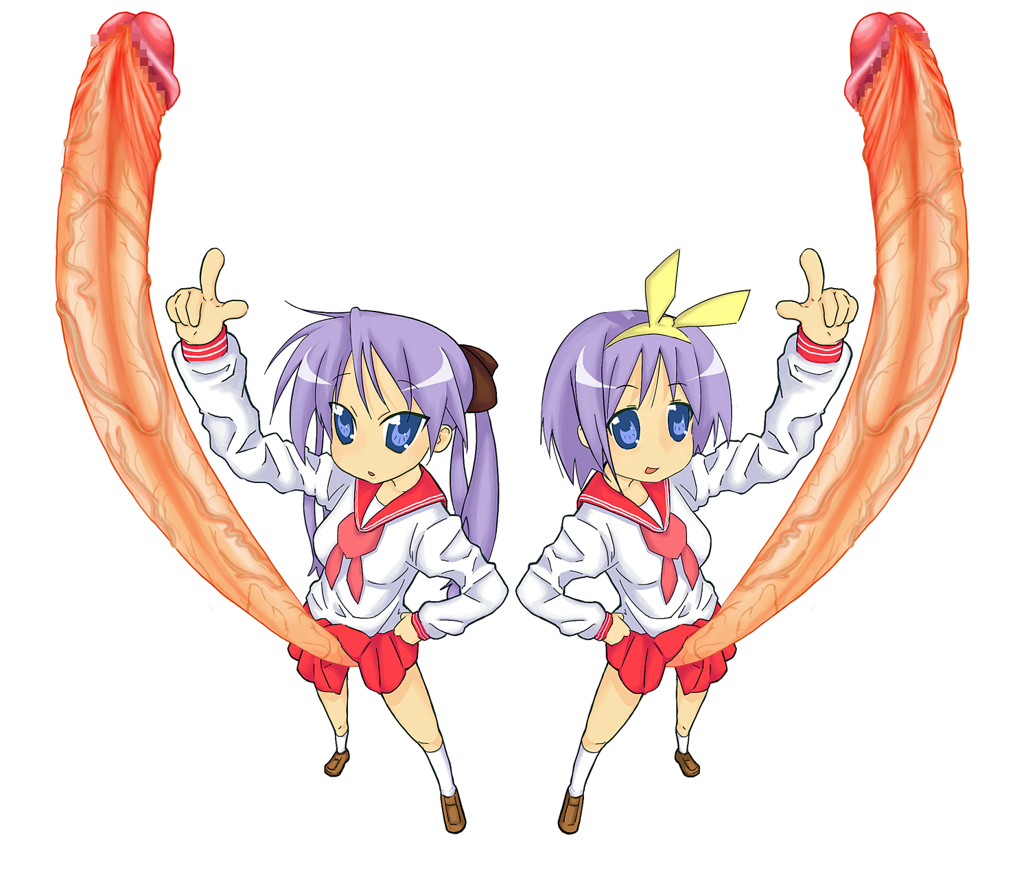 Kagami’s Huge Futanari Co-Stars: Lucky Star of the Long, Thick Cocks