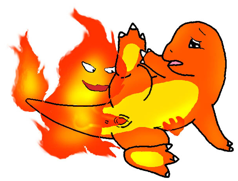 Poké-Fuck! Calcifer’s Charmander Fire Crossover with Howl’s Moving Castle.