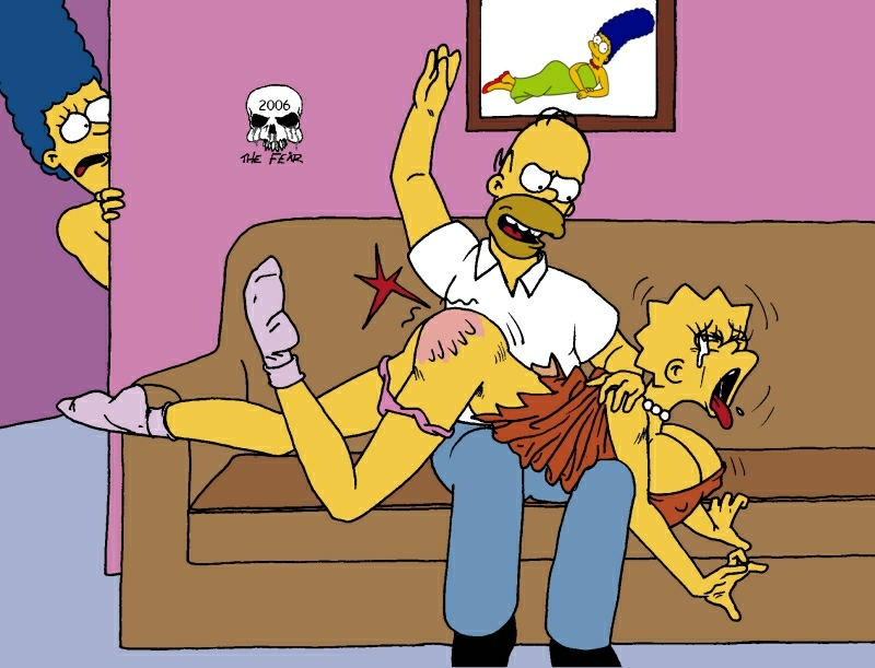 Marge’s Red Ass: Homer Spanks Lisa for Incestuous Fun