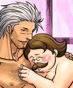 Capcom’s Gay Godot Gropes Gyakuten Saiban’s Hoshikage Soranosuke in Kaminogi Souryuu’s Man-on-Man Only Orgy with Marvin and Tagme.