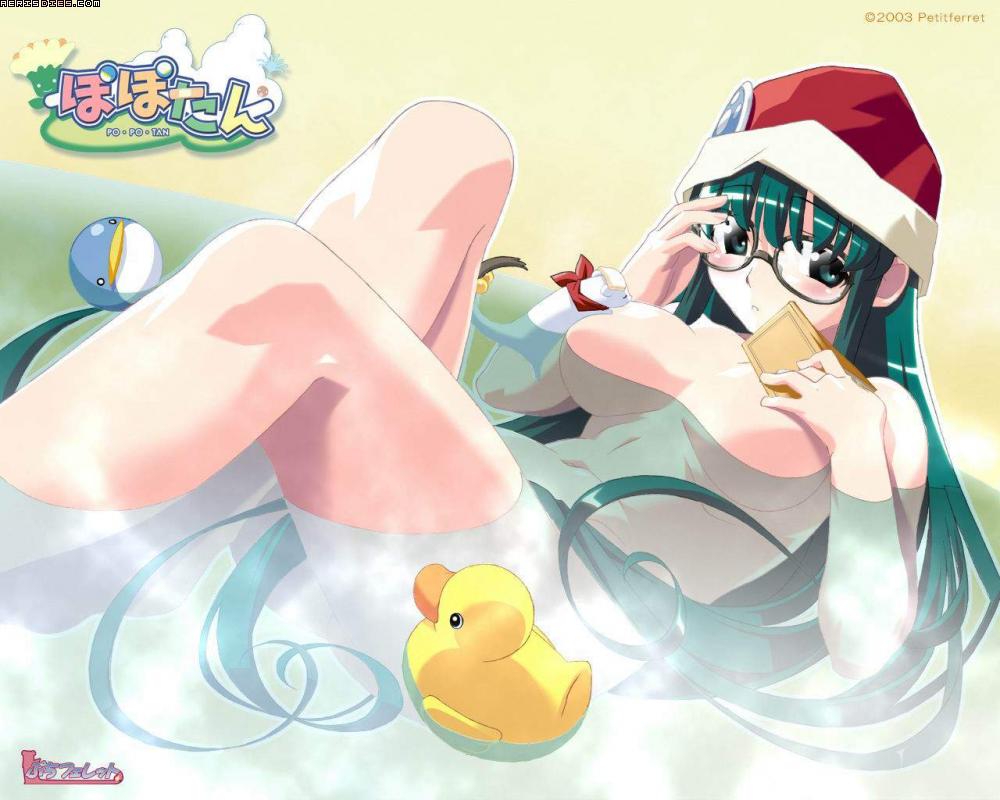 Popotan’s Ai in Naughty Glasses Teases with Nude Pose and Unagi Lure!