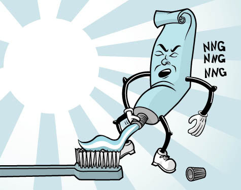 Inanimate Humor: Brushing with the Toothbrush and Toothpaste!