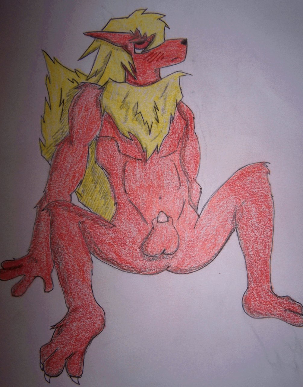 Furry Fah-Q Flareon: Solo Tagme Pokedick