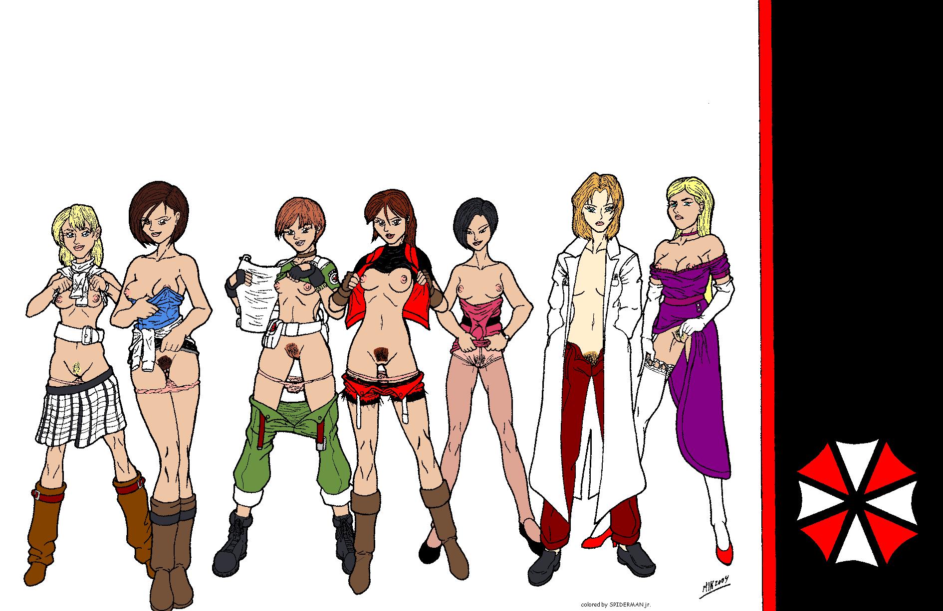 Adventure of Hentai Unleashed, Resident Evil Hotties Strip Down!