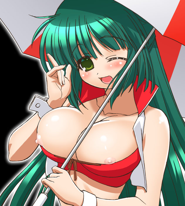 Hentai Honey’s Nipple Slip! Yoshinoya’s Cuffed Green-Eyed Gambler’s Long-Haired Wink