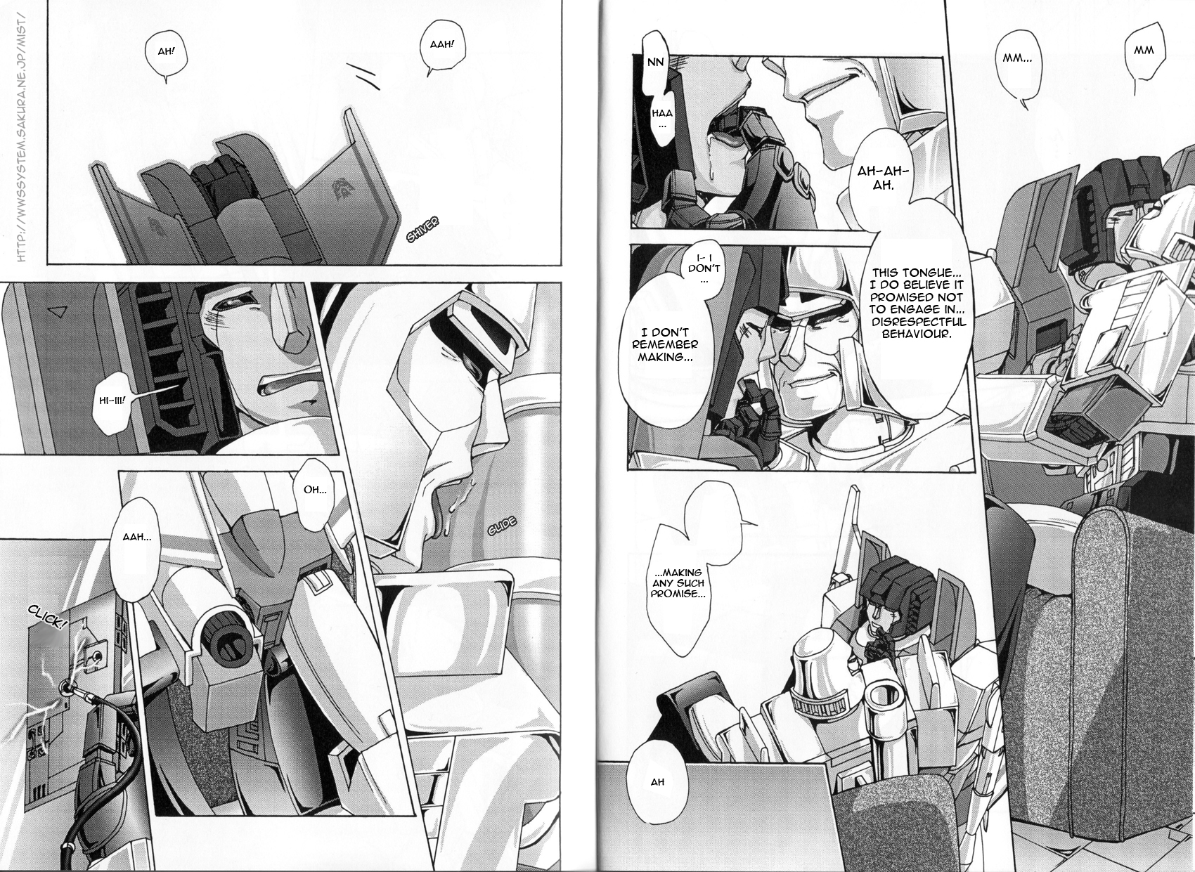 Transforming into Hentai Starscreams: Gay Comic Megatron