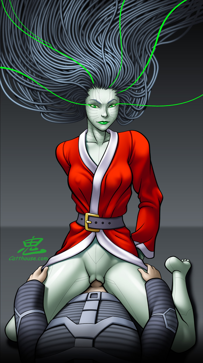 Shocking Christmas Night with Oni Robot Girl and System Shodan