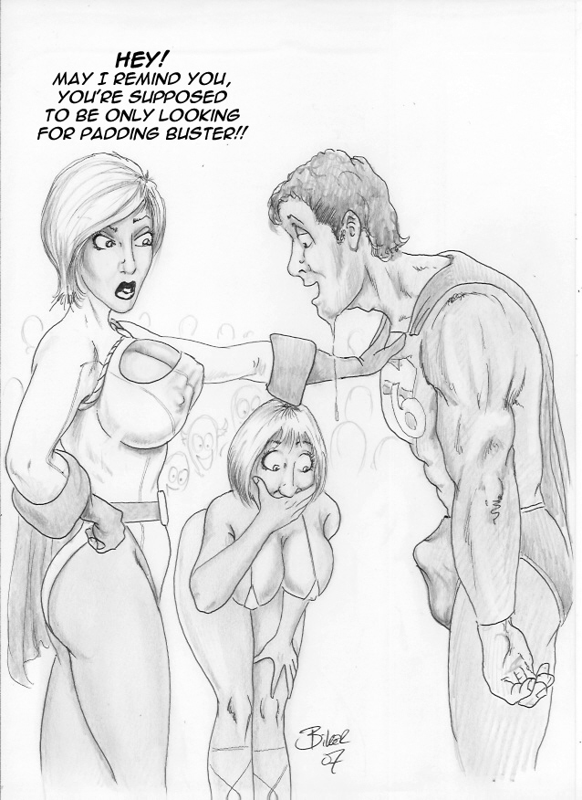 Ball-tastic Twin Nipples, Superheroine Style!