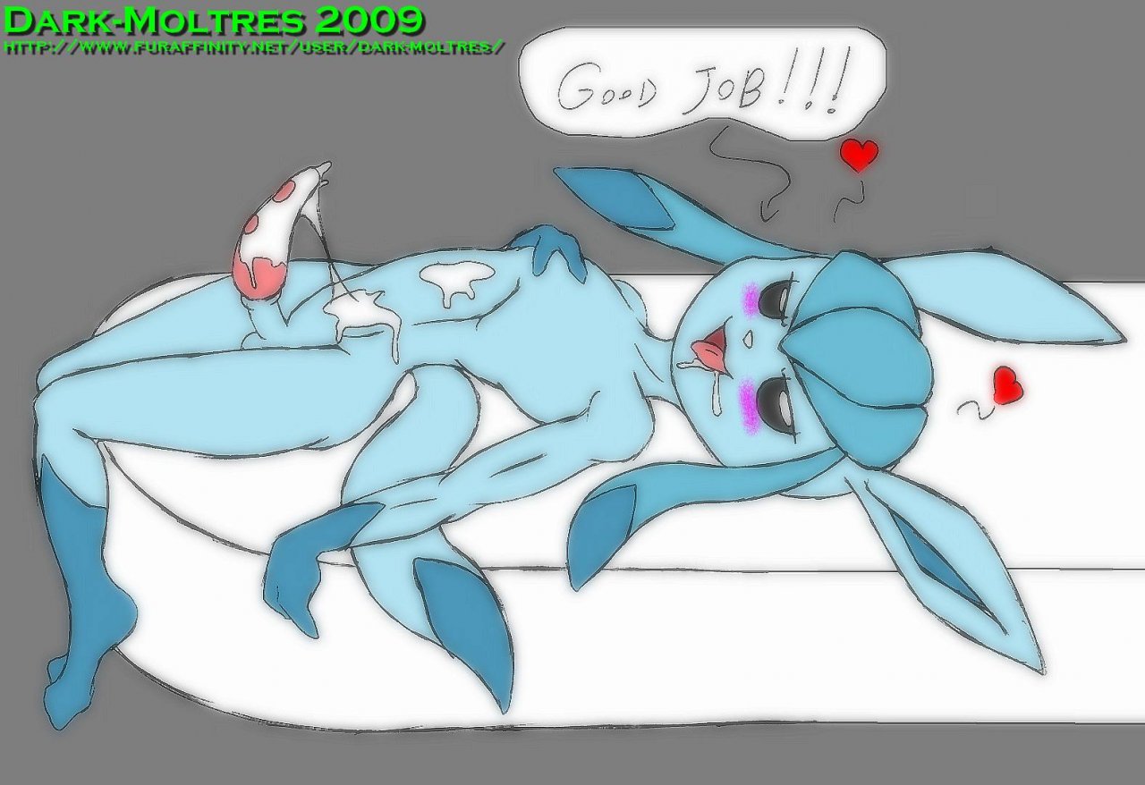 Pokémon Cumshots: Glaceon’s Lustful Anthro Furry Nudes