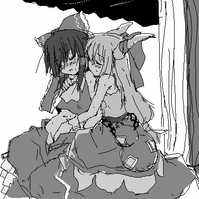 Touhou Hentai: Reimu’s Sexual Adventures with Suika, Ibuki and Touhou Girls