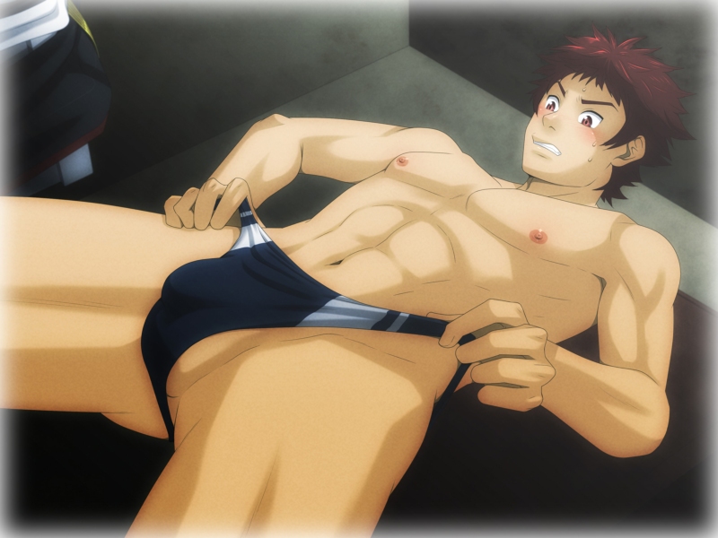 Red-haired Avan’s Nipple Slip in a Muscular Bulge – Valkyria Chronicles 2 Hentai Image.