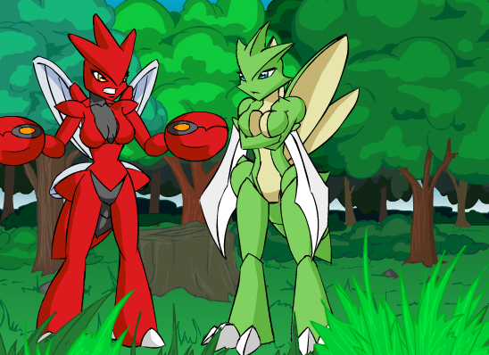 Insect Assault: Mantis Ninja Strikes with PokéSex!