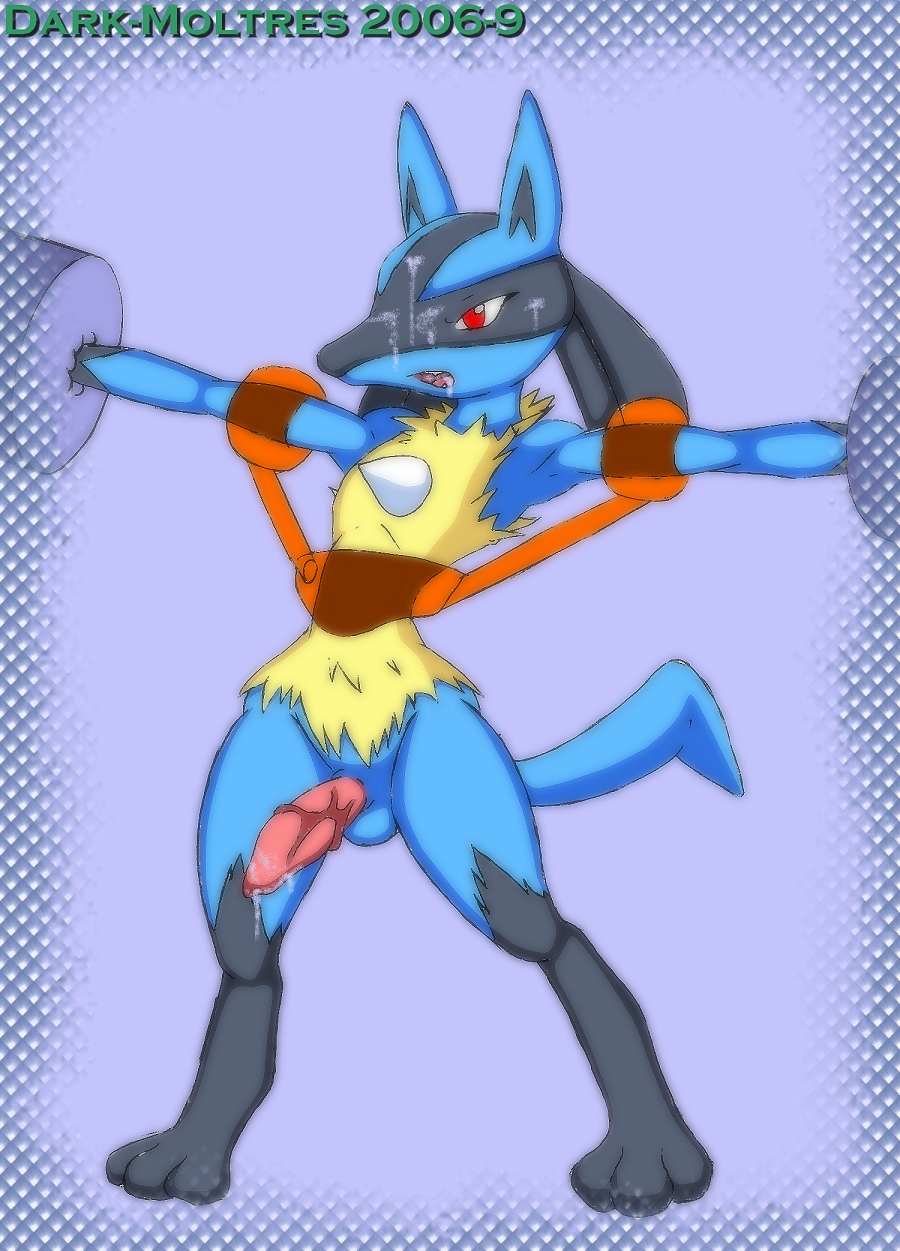 Moltres’s Lucario: Anthro Male Nude Furry Solo Cum