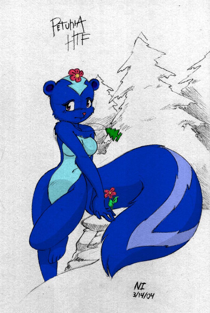 Petunia’s Furry Adventure: Blue Skunk Solo Nude TagMe.