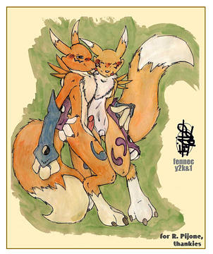 Anthropomorphic Delight: Renamon and the Naked Furry Lovers