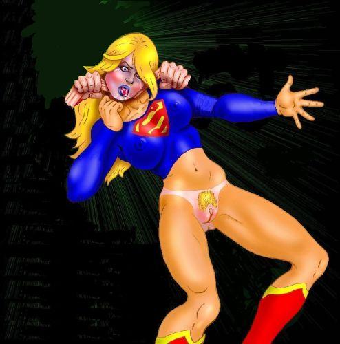 Supergirl Superheroine Corpse Tagme Strangled Pussy Asphyxiation Garrote DC Death